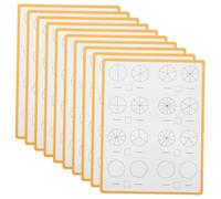 SHINEOFI 10 Pièces Board d'apprentissage des partitions de mathématiques aides pédagogiques fractions fournitures d'apprentissage des mathématiques Papier