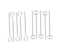 SHINEOFI 10 pièces Brochettes Bbq Acier Inoxydable Résistantes avec Poignée Ergonomique pour Grillades Viande et Légumes