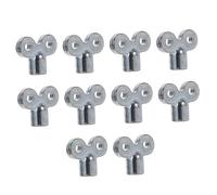 SHINEOFI 10 pièces Clé Purge Radiateur de Zinc Épais Lot de Clés de Purgeur Chauffage Robustes Outil Plomberie Durable pour Purge Facile de Lair