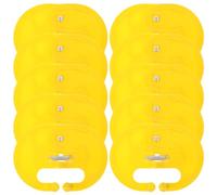 SHINEOFI 10 Pièces Clip de Sevrage pour Veau Sevré en Plastique Jaune | Équipement pour Bétail, Usage sur Veaux Sevrés, Finition Soignée, Ne Gêne Pas L’alimentation