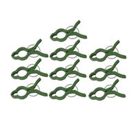 SHINEOFI 10 pièces Clips de Fixation pour Plantes Jardinage Plastique Vert Supports Pratiques pour Orchidées et Plantes Pot Faciles à Installer et Réutilisables