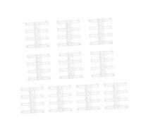 SHINEOFI 10 Pièces Clips de Reliure à Anneaux Amovibles Segments Quatre pour Classeur Fiche Étudiant Accessoires de Papeterie Plastique pour Bureau et Scrapbooking