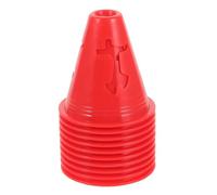 SHINEOFI 10 Pièces Cône D'entraînement Football Mini 8cm en PE Rouge