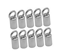 SHINEOFI 10 pièces Connecteur Bijoux Tube pour Cordon Collier et Bracelet Embouts de Fermeture Durables pour Projets DIY Pendentifs Porte Clés et Accessoires Décoratifs