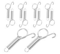 SHINEOFI 10 Pièces Crochet de Porte de Cage à Oiseaux, Acier Inoxydable | Fixation sans Outil, Anneau de Traction, Garde la Porte Fermée, pour Mangeoires et Entretien D'aviary