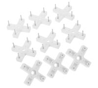 SHINEOFI 10 pièces Crochets Muraux Sans Trace avec Vis pour Accroche Tableau Invisible et Fixation Murale Polyvalente Adaptés à Murs Plâtre et Plus