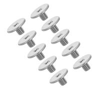 SHINEOFI 10 Pièces Kit de Vis D'étrier M2.5 en Fer Nickelé Argenté, Pièces de Rechange pour Caliper, Finition Lisse, pour Maintenance et Fabrication Industrielle