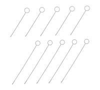 SHINEOFI 10 Pièces Lot de Crochets à Loquet Acier Inoxydable Outil de Retournement de Boucle pour Couture Aiguilles Longues et Courtes pour Ceintures Tricot et Accessoires DIY