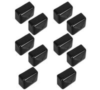 SHINEOFI 10 Pièces Manchon de Poignée de Robinet en Pvc Souple Noir, Surface Antidérapante, Flexible et Résistant, pour Protection de Poignée D'arrêt Intérieur et Extérieur