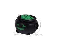 SHINEOFI 10 Pièces Mini Chaudrons Miniatures Halloween Résine Lot de Pots Sorcières Décoratifs pour Maison de Poupée Accessoires de Fête et Décoration de Table