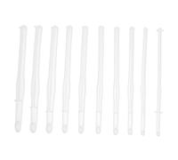 SHINEOFI 10 pièces Moules Silicone pour Crochet à Époxy Flexibles et Résistants Chaleur Outils de Moulage pour Création DIY