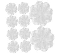 SHINEOFI 10 pièces Muraux Transparants PU Butoirs Adhésifs Antichoc Forme de Pétales Protection Meubles et Portes Silencieuse Autocollants Pratiques pour Usage Domestique