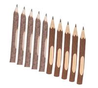 SHINEOFI 10 Pièces Natural Wood Pencils Ballpoint Pens Set Rustic Tree Bark Wooden Pens For Camping Party Decorations And Writing Supplies