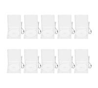 SHINEOFI 10 Pièces Porte-clés Pendentif Disque CD Transparent en