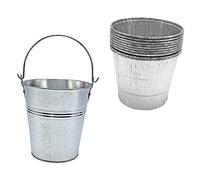 SHINEOFI 10 pièces Seau Graisse Barbecue avec Poignée Portable Capacité Doublure Jetable Facile à Installer et Nettoyer pour Extérieur Camping et Fêtes