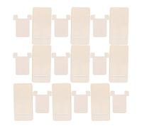 SHINEOFI 10 Pièces Support de Téléphone en Bois Beige Résistant à l'usure Quotidienne, Détachable et Portable pour Bureau, Lecture et Appels Vidéo