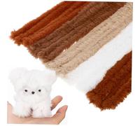 SHINEOFI 10 Pièces Tiges de Chenille Fuzzy Colorées Bâtons Souples et Pliables pour Artisanat Créatif et Bricolage Texturé et Durable pour Décoration et Projets Diy