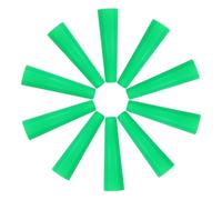 SHINEOFI 10 Pièces Tubes Plastique Vertes Précises pour Fil Textile Compatibles Machines à Haute Vitesse Porte Fils Polyvalents pour Broderie et Tissage