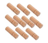 SHINEOFI 10 Pièces Wooden Peg Dolls For DIY Painting And Crafting Natural Solid Wood Figurines With Stable Base Small Peg People For Creative Play And Home Decoration