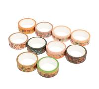 SHINEOFI 10 Rouleaux Rubans Adhésifs Décoratifs Citrouille Tournesol | Adhésif Sticker Décoratif, Se Déchire à Main, sans Résidu, pour Emballage Présent et Décor Saisonnier
