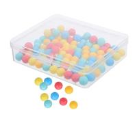 SHINEOFI 100 Billes en Plastique Colorées 10 MM pour Garçon et Filles Jeu Éducatif Mathématiques Outil Pédagogique pour Apprentissage des Probabilités Lot de 100 Activité Scolaire et