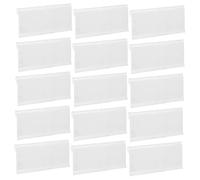 SHINEOFI 100 Ensembles Transparent Plastic Wire Shelf Ticket Holders With Paper Inserts Scratch-resistant Price Card Stands For Retail Supermarkets And Department Stores