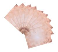 SHINEOFI 100 Feuilles De Papier Vintage Décoratif Pour Lettres Papeterie Rétro Fournitures De Journaling Artistique Papeterie Pour Lettres Journal Scrapbooking Papier Marron Clair