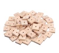 SHINEOFI 100 Pièces Blocs à Mâcher en Bois Robustes pour Perroquets, Stimulant Mental pour Cage à Oiseaux et Activités DIY Artisanales
