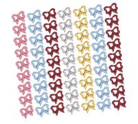 SHINEOFI 100 pièces Boutons Miniatures Lot pour Vêtements de Poupées DIY Accessoires de Couture Roses Bleus Or et