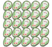 SHINEOFI 100 Pièces Breloques Lapin en Argile Polymère pour Pendentifs | Fait Main, Motif de Pâques, pour Bracelets et Créations Présents