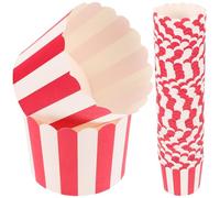 SHINEOFI 100 pièces Caissettes Pâtisserie Grandes Résistantes Chaleur pour Muffins et Cupcakes Lot de Doublures Cupcake Sans Odeur pour Fête et Usage Professionnel