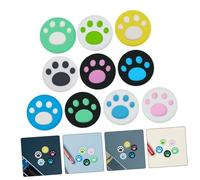 SHINEOFI 100 pièces Capuchons Joystick Silicone Forme Patte de Chat Lot Grips de Remplacement et Durables Confort Amélioré pour Manettes Installation Facile