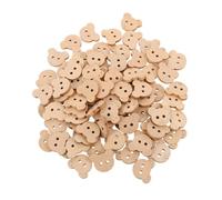 SHINEOFI 100 pièces Lot de Boutons Naturel Ours pour Couture Décorative DIY Garçon Fille Forme Cartoon Facile à Manipuler pour Activités Manuelles Créatives