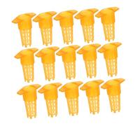 SHINEOFI 100 pièces Lot de Protège-cages Plastique pour Reine Abeille Matériel Apiculture Housse de Protection pour Cadre Ruche Outil Pratique pour Élevage Sécuritaire des Reines