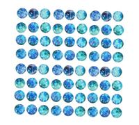 SHINEOFI 100 Pièces Patchs Ronds En Relief Autocollants De Cabochons Matériels De Bijoux Diy Pour Loisirs Créatifs