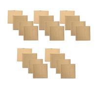 SHINEOFI 100 Pièces Plaque Carrée en Laiton pour Électrode, 0,4x0,4 Po | Feuille Jaune à Surface Lisse, Usage t Foires Scientifiques, pour Oranges et Clous de Zinc