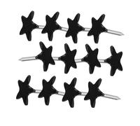 SHINEOFI 100 Pièces Star Shaped Thumbtacks Metal Flat Push Pins with Sharp Steel Points Decorative Bulletin Board Tacks for Cork Board Photo Wall Map Office Use