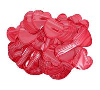 SHINEOFI 100 Pochettes à Bijoux en PVC Rouge Forme Cœur Auto-scellantes 7 X 10 Cm pour Emballage Présents, Rangement Bijoux, Protection Anti-oxydation, Usage Voyage et Fête, Lot
