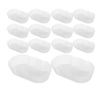 SHINEOFI 1000 Caissettes Ovales à Cupcakes en Papier Blanc 10 CM Moules à Muffins et Mini-Gâteaux Résistants Haute Température Adaptées Boulangerie Pâtisserie et Présentation Dessert