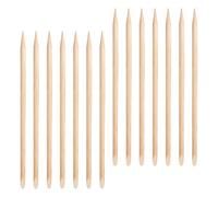 SHINEOFI 100pièces Bâtonnets Bois Double Face pour Manucure Repousse Cuticules Professionnel Nettoyant Ongles Sûr pour Usage Maison et Salon