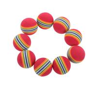 SHINEOFI 10pièces Balle Mousse Eva Souple Arc-Ciel pour Chiens Et Chats Jouet Interactif pour Entraînement Jeu à Intérieur