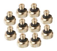 SHINEOFI 10pièces Buse de Brumisation Lot de Buses de Rechange pour Brumisateur Atomiseur pour Tuyau Arrosage Extérieur et Irrigation par Pulvérisation