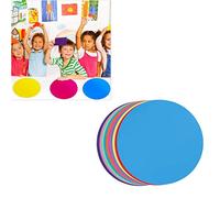 SHINEOFI 10pièces Gommettes Rondes Colorées Effaçables à Sec Autocollantes Pour Tableau Pratiques Pour École Et Activités Manuelles