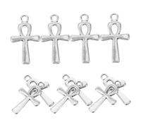 SHINEOFI 10pièces Pendentifs Croix Métal Charms Pour Bijoux Décorations Et Accessoires De Création Artisanale