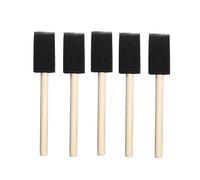 SHINEOFI 10pièces Pinceaux Éponge avec Manche Bois Brosses Légeres pour Peinture Vernis Et Teintures Lot pour Acryliques Et Artisanat