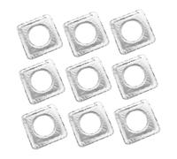 SHINEOFI 10pièces Protections Aluminium Pour Plaque De Cuisson Gaz Réutilisables Et Anti-huile Couvre-brûleurs Carrés Résistants Chaleur Lot Pour Nettoyage Facile Et Entretien Du Piano