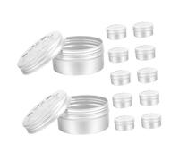 SHINEOFI 12 pièces Boîte d'Étuis Aluminium pour Entraînement de l'Odeur de Chiens Petits Contenants Robustes pour Équipement et Formation au Flair