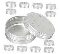 SHINEOFI 12 pièces Boîte Entraînement au Parfum pour Chien Aluminium avec Couvercle pour Dressage et Stimulation du Flair Outil Portable pour Améliorer Les Capacités de Reniflement des