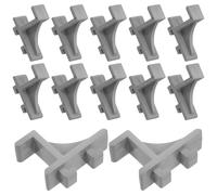 SHINEOFI 12 pièces Clips de Support Plastique pour Étagères de Réfrigérateur et Congélateur Installation Facile Résistants et Polyvalents pour Rangement Frigo et Balconnet Frigo