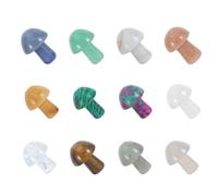 SHINEOFI 12 Pièces Décoration D'intérieur Accessoire Décoratif, de Champignon en Naturel Moderne Minimaliste pour Soulagement Stress et Ambiance Zen